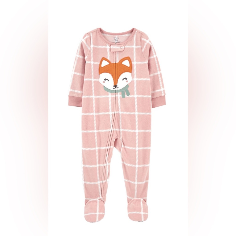 Carter’s Toddler 1-Piece Fox Fleece Footie Pajamas 3T